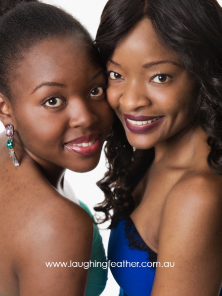studio portraits African sisters